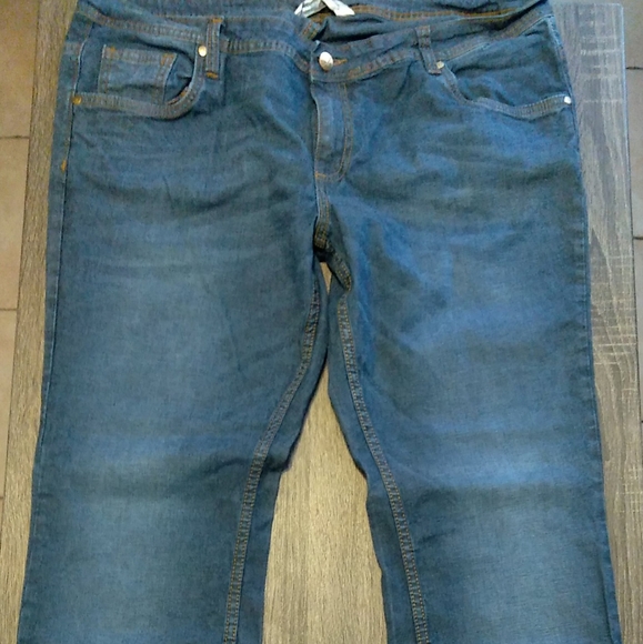 Kanva Fashion Women Stretch Blue Jeans Plus Size 18 - Picture 2 of 9